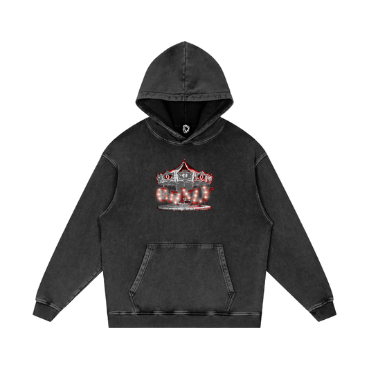 MKMSZN "CraZy" Inspired Snow Washed Loose Cotton Hoodie