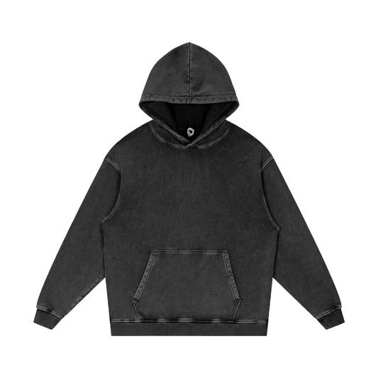 MKMSZN "Cicada3302" Inspired Snow Washed Loose Cotton Hoodie