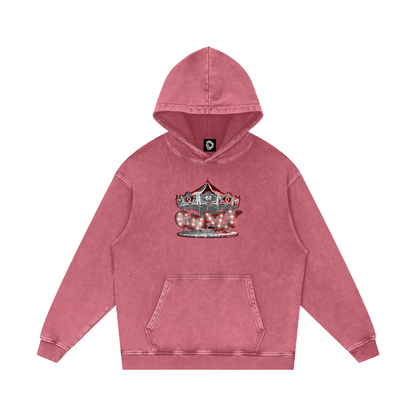 MKMSZN "CraZy" Inspired Snow Washed Loose Cotton Hoodie