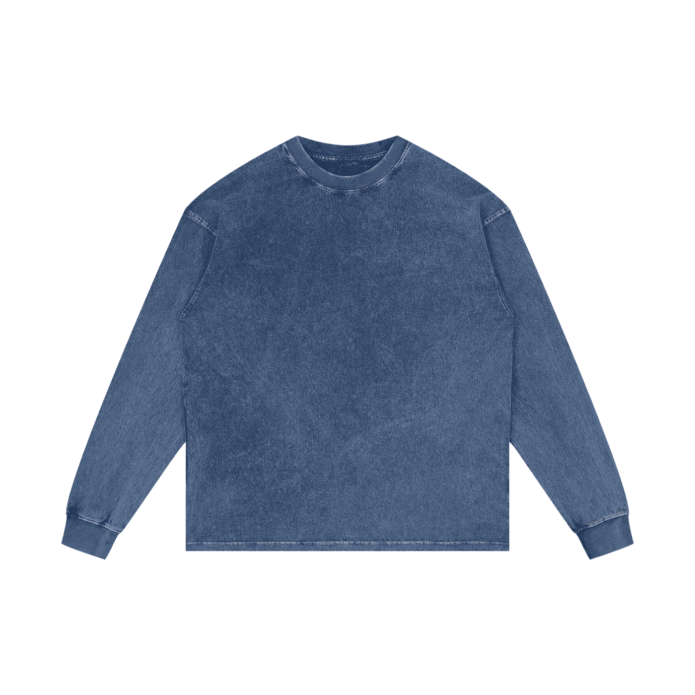 MKMSZN "Nullscapes" Inspired Acid Wash Oversize Long Sleeve T-Shirt // "Spikes" Design