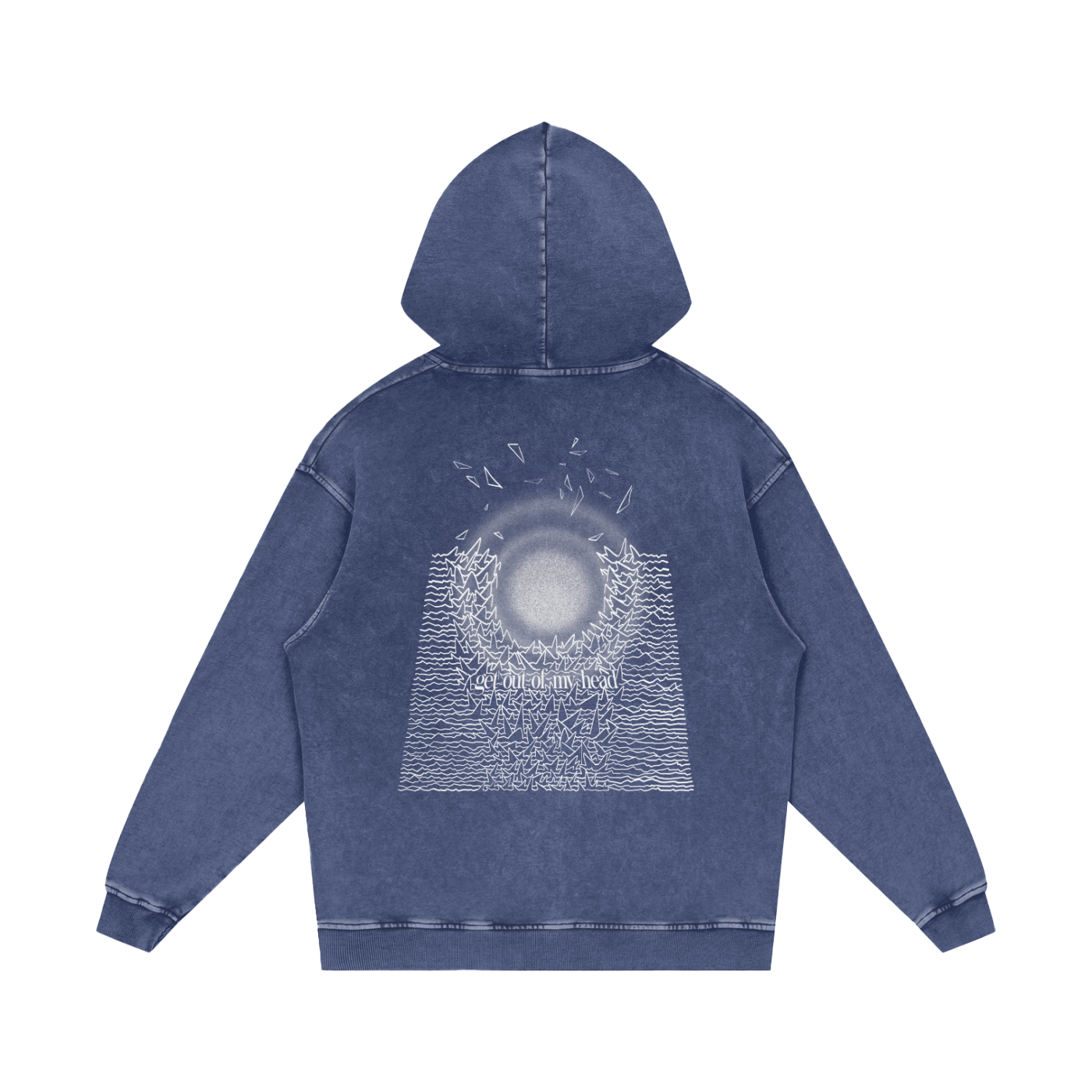 MKMSZN "Nullscapes" Inspired Snow Washed Loose Cotton Hoodie // "Unknown Design"