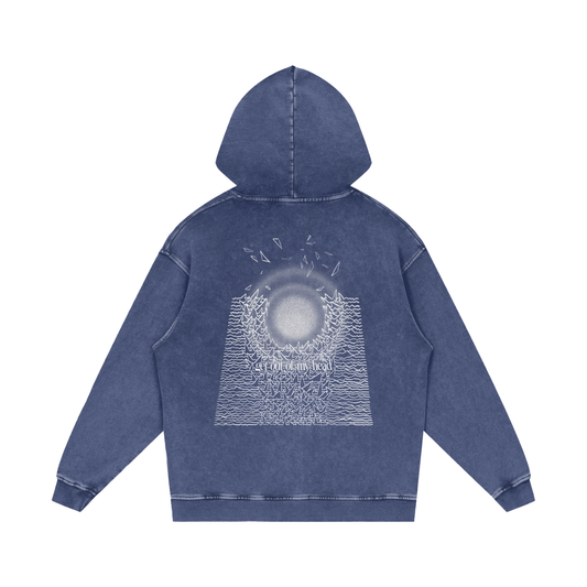 MKMSZN "Nullscapes" Inspired Snow Washed Loose Cotton Hoodie // "Unknown Design"
