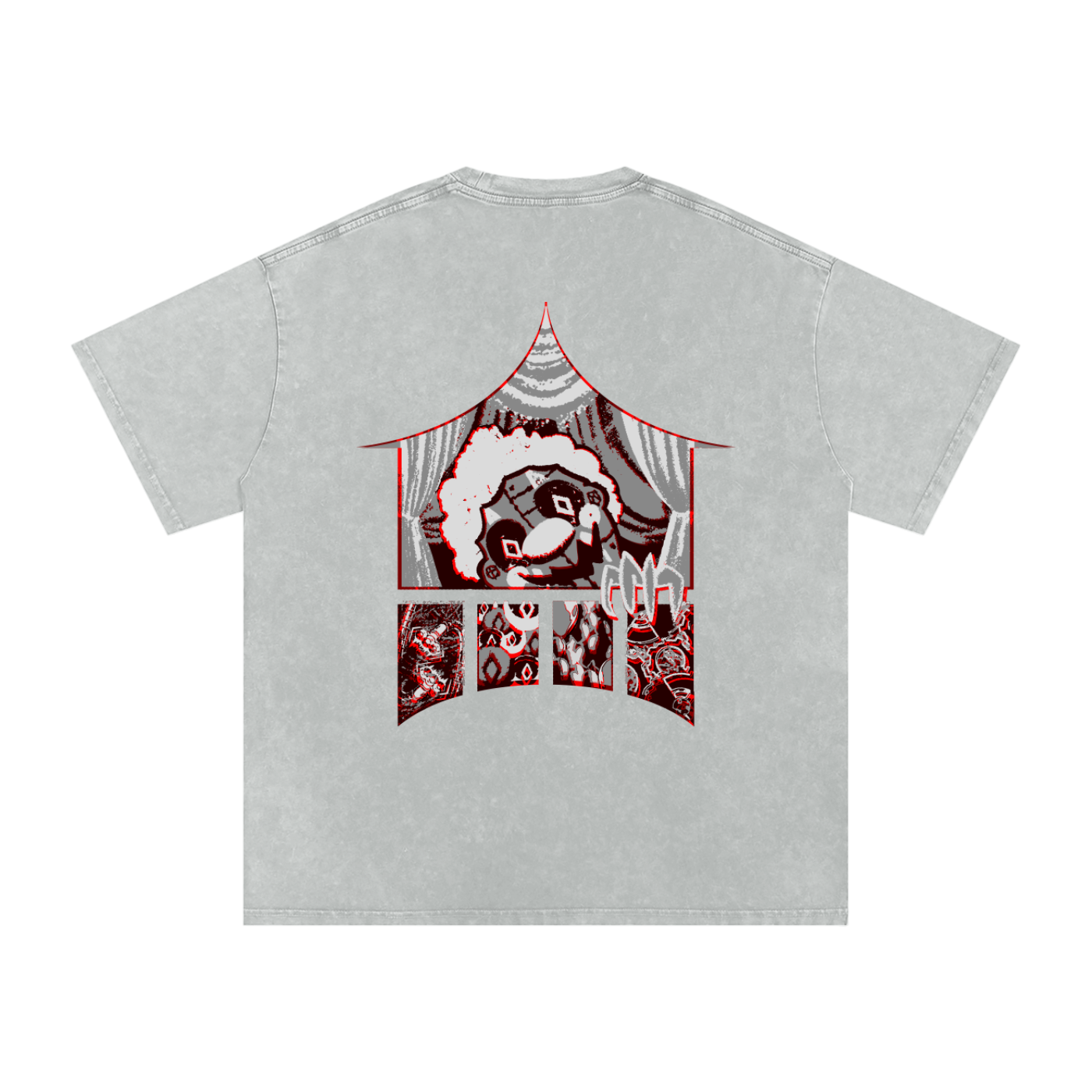 MKMSZN "CraZy" Inspired Snow Washed Oversized Cotton T-Shirt