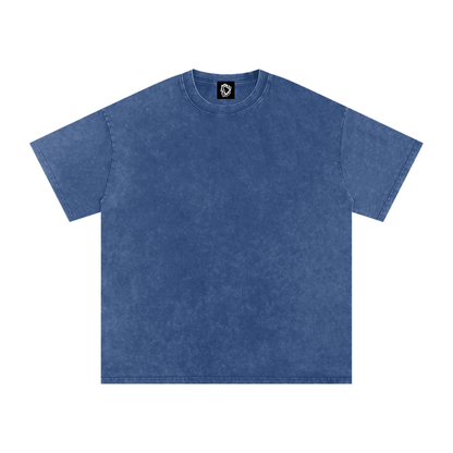 MKMSZN "Nullscapes" Inspired Snow Washed Oversized Cotton T-Shirt // "Unknown" Design