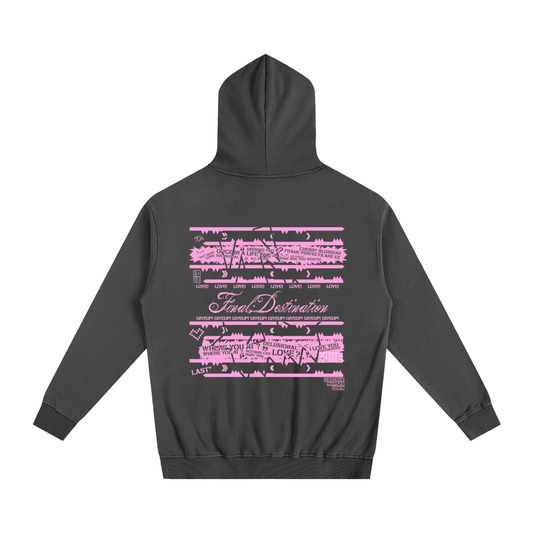 MKMSZN "Final; Destination" Inspired Oversized Essential Hoodie // Black Design