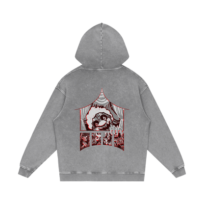MKMSZN "CraZy" Inspired Snow Washed Loose Cotton Hoodie