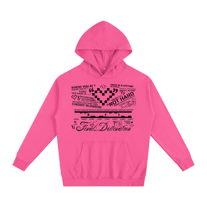 MKMSZN "Final; Destination" Inspired Oversized Essential Hoodie // Pink Design
