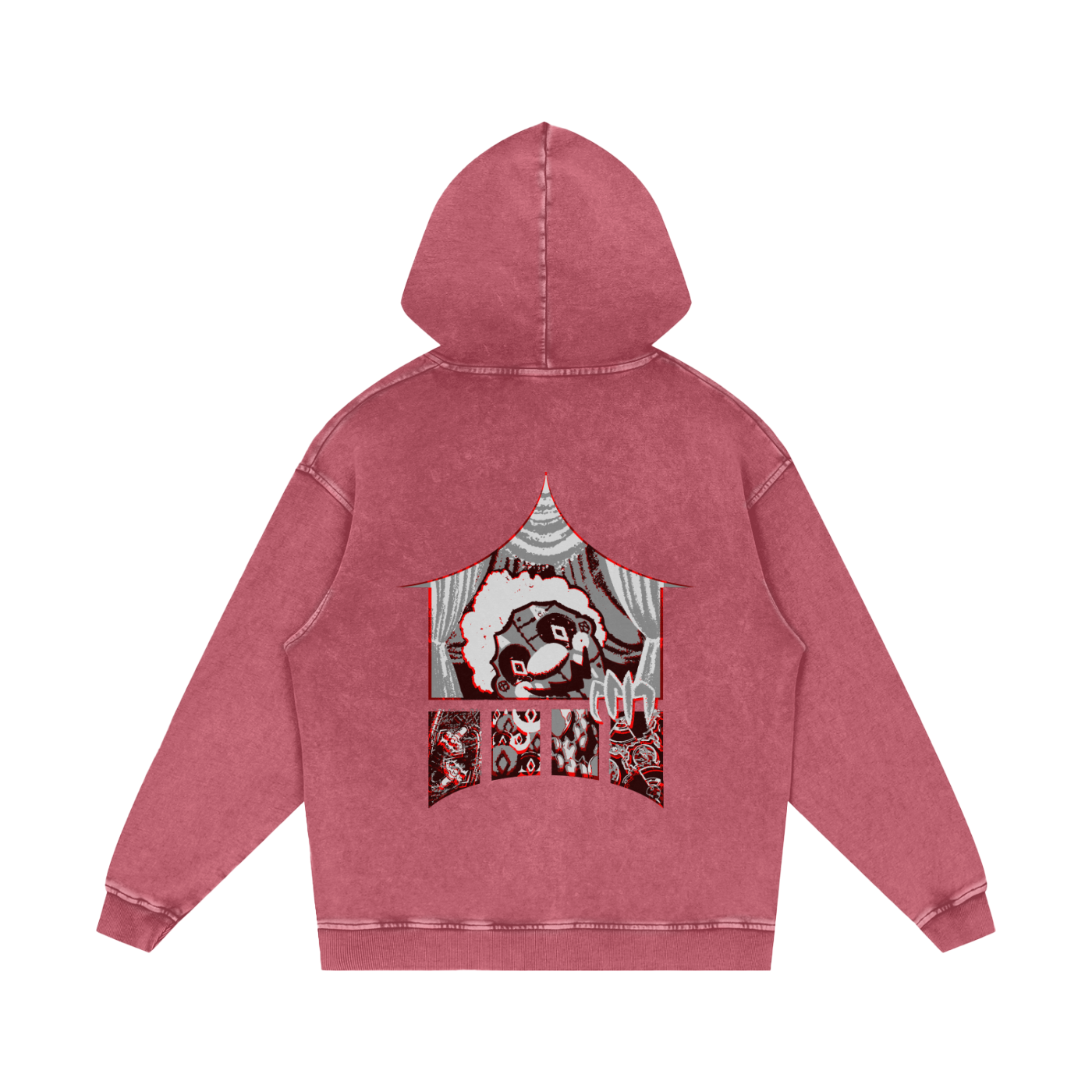 MKMSZN "CraZy" Inspired Snow Washed Loose Cotton Hoodie
