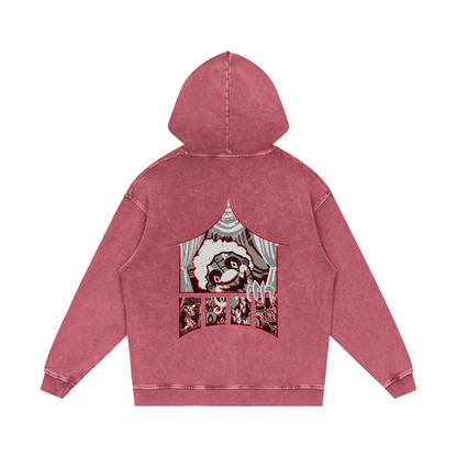 MKMSZN "CraZy" Inspired Snow Washed Loose Cotton Hoodie
