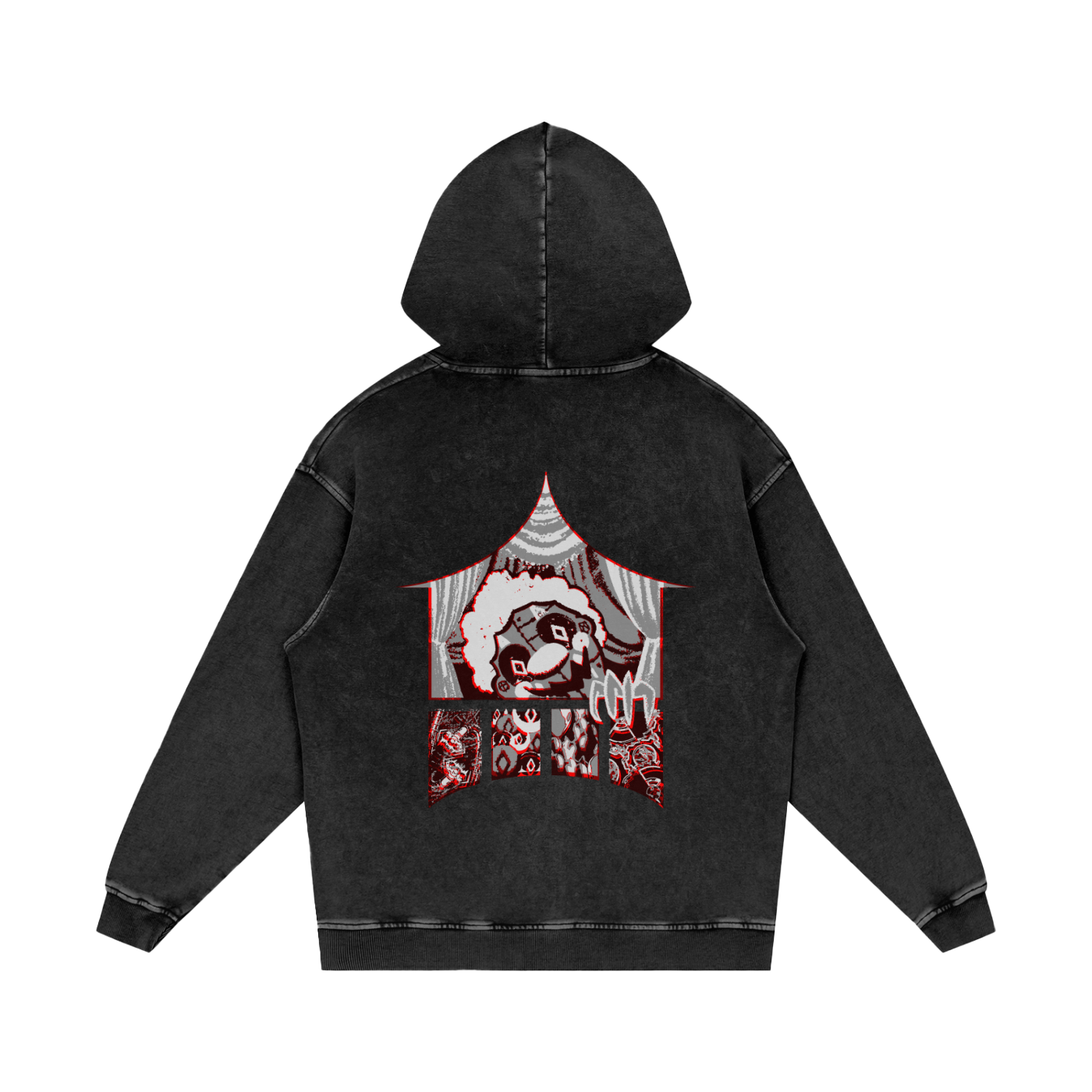 MKMSZN "CraZy" Inspired Snow Washed Loose Cotton Hoodie