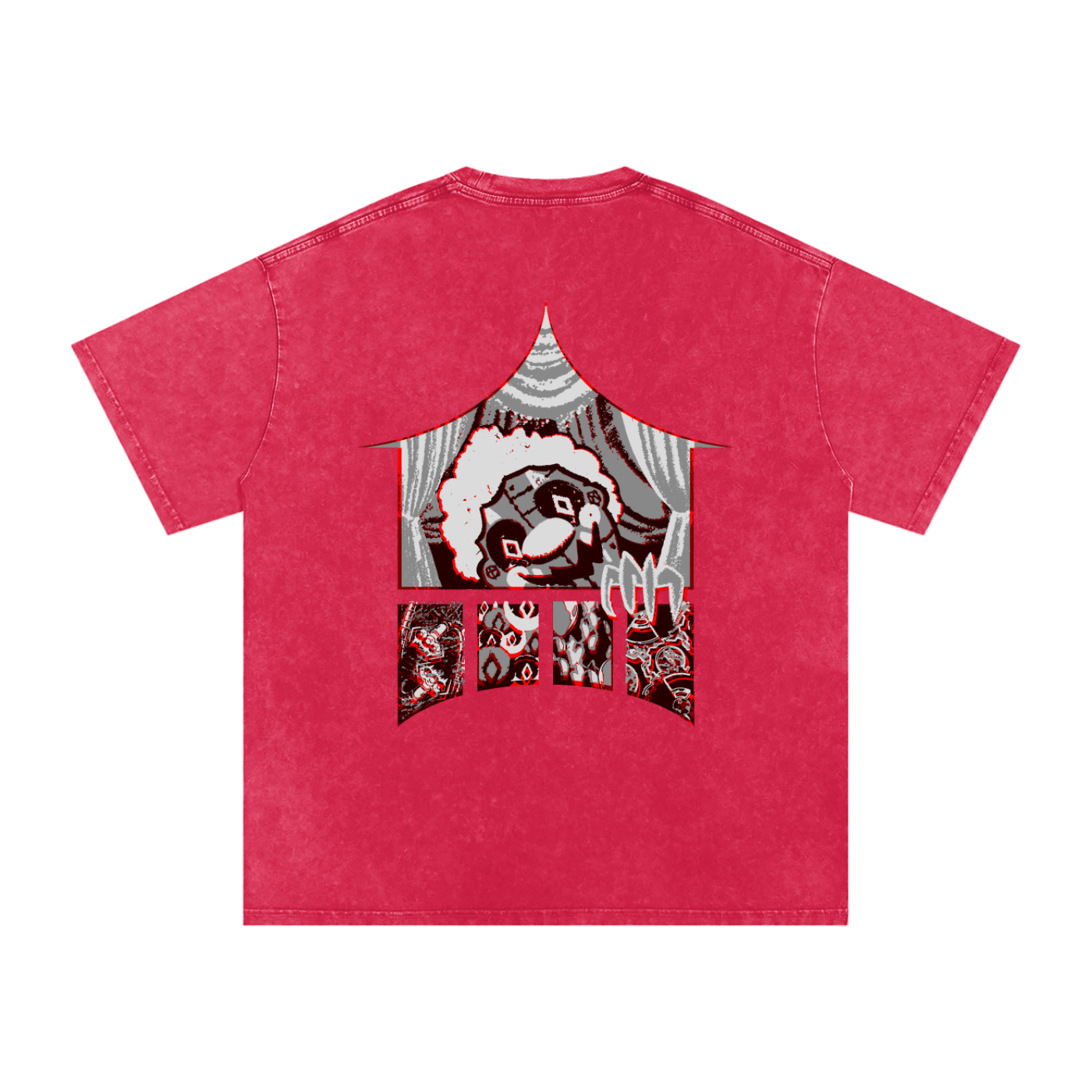 MKMSZN "CraZy" Inspired Snow Washed Oversized Cotton T-Shirt