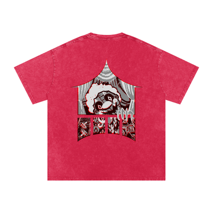 MKMSZN "CraZy" Inspired Snow Washed Oversized Cotton T-Shirt