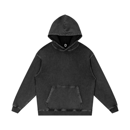 MKMSZN "Cicada3302" Inspired Snow Washed Loose Cotton Hoodie