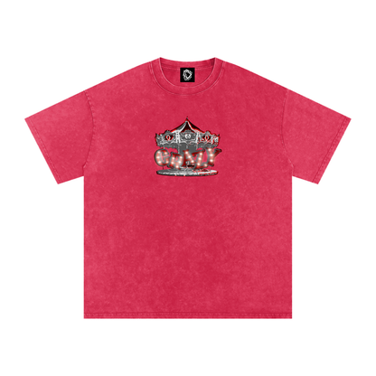 MKMSZN "CraZy" Inspired Snow Washed Oversized Cotton T-Shirt