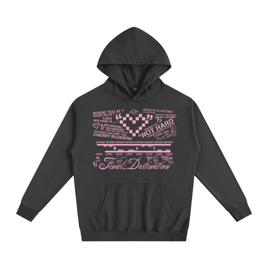 MKMSZN "Final; Destination" Inspired Oversized Essential Hoodie // Black Design