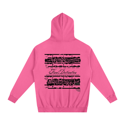 MKMSZN "Final; Destination" Inspired Oversized Essential Hoodie // Pink Design