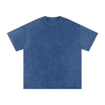 MKMSZN "Nullscapes" Inspired Snow Washed Oversized Cotton T-Shirt // "Spikes" Design