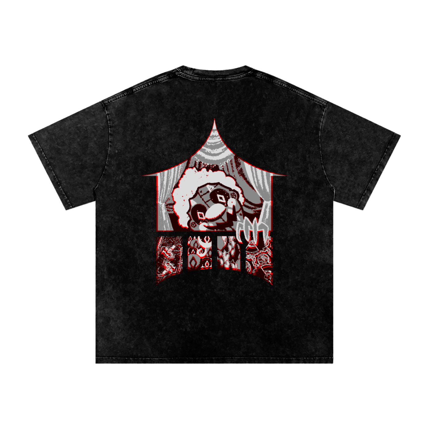 MKMSZN "CraZy" Inspired Snow Washed Oversized Cotton T-Shirt