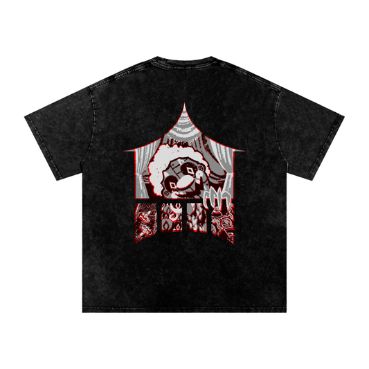 MKMSZN "CraZy" Inspired Snow Washed Oversized Cotton T-Shirt