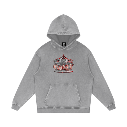 MKMSZN "CraZy" Inspired Snow Washed Loose Cotton Hoodie